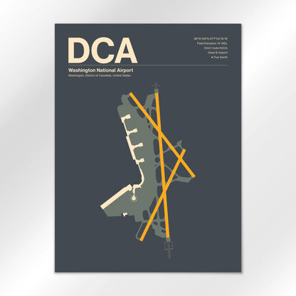 DCA | Washington - Mid - Century Slate - 18×24" - No Frame