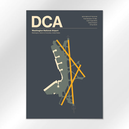 DCA | Washington - Mid - Century Slate - A1 - No Frame