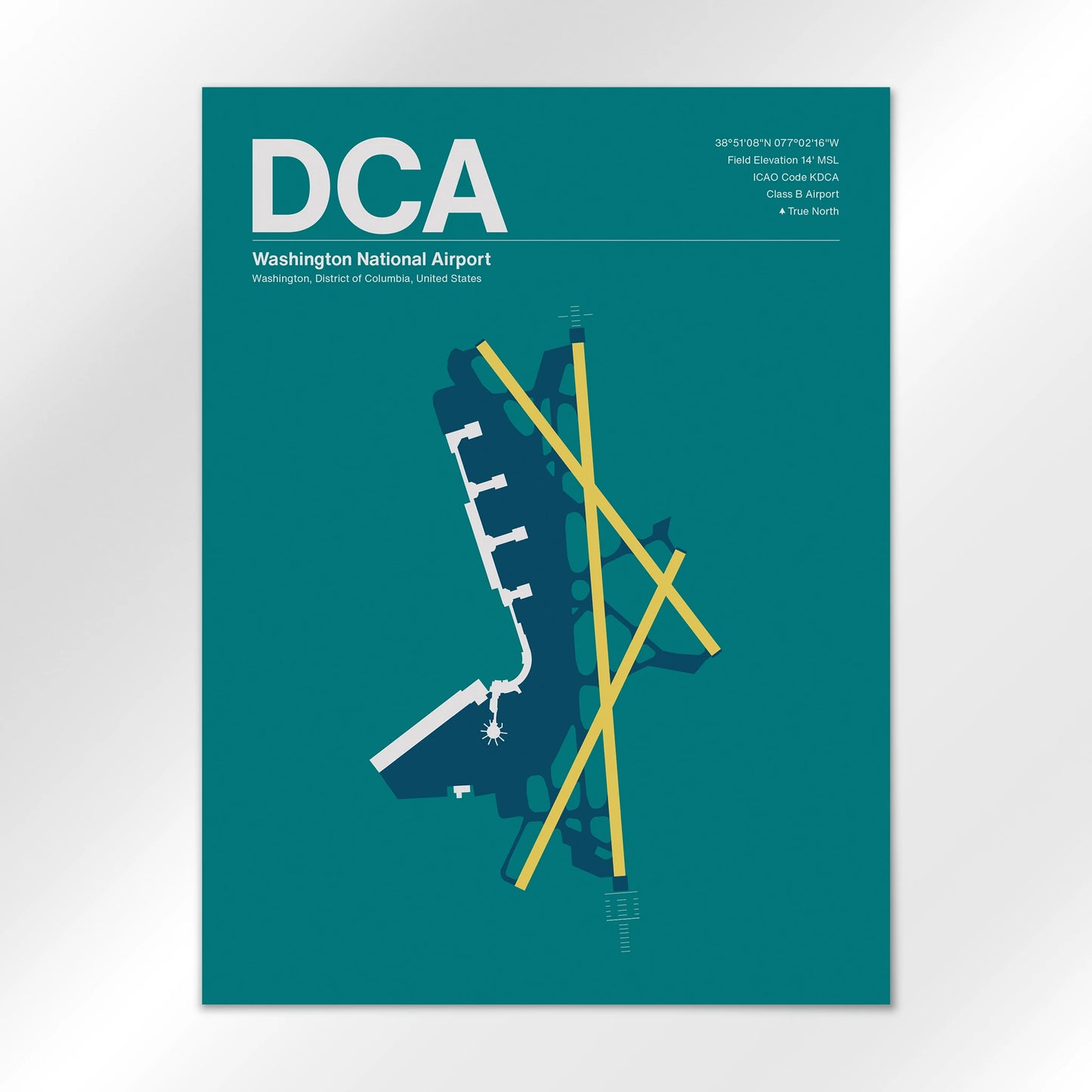 DCA | Washington - Mid - Century Moss - 18×24" - No Frame