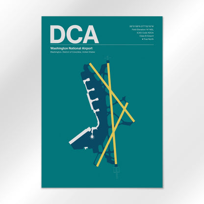 DCA | Washington - Mid - Century Moss - A2 - No Frame