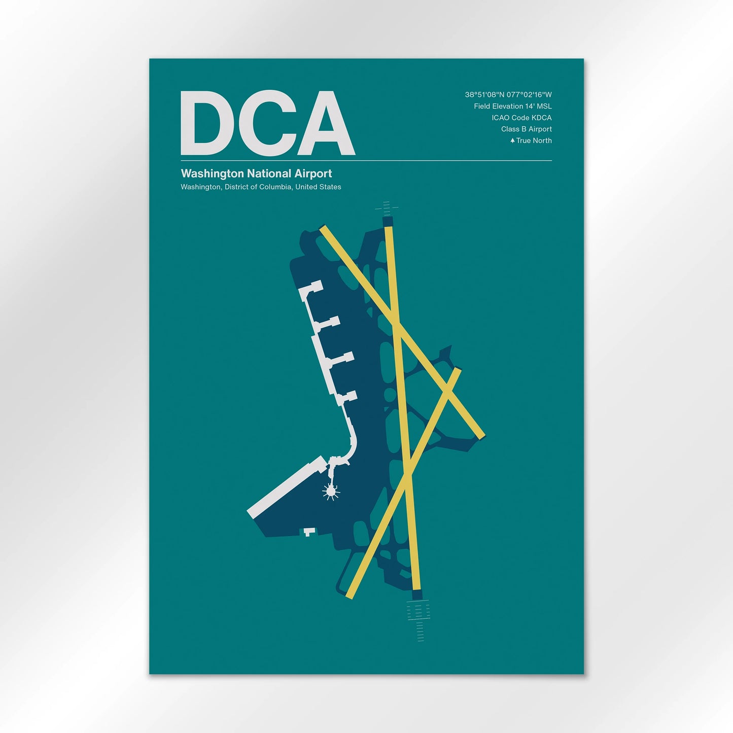 DCA | Washington - Mid - Century Moss - A3 - No Frame