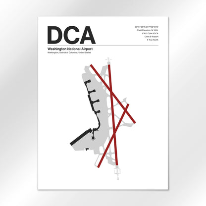 DCA | Washington - Mid - Century Modern - 18×24" - No Frame
