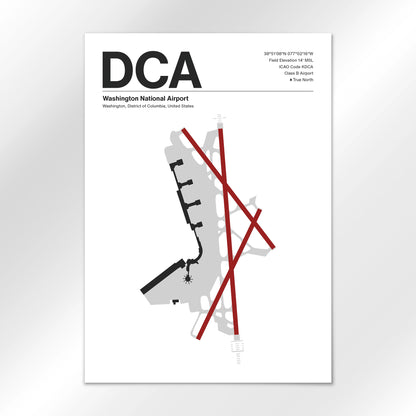 DCA | Washington - Mid - Century Modern - A2 - No Frame
