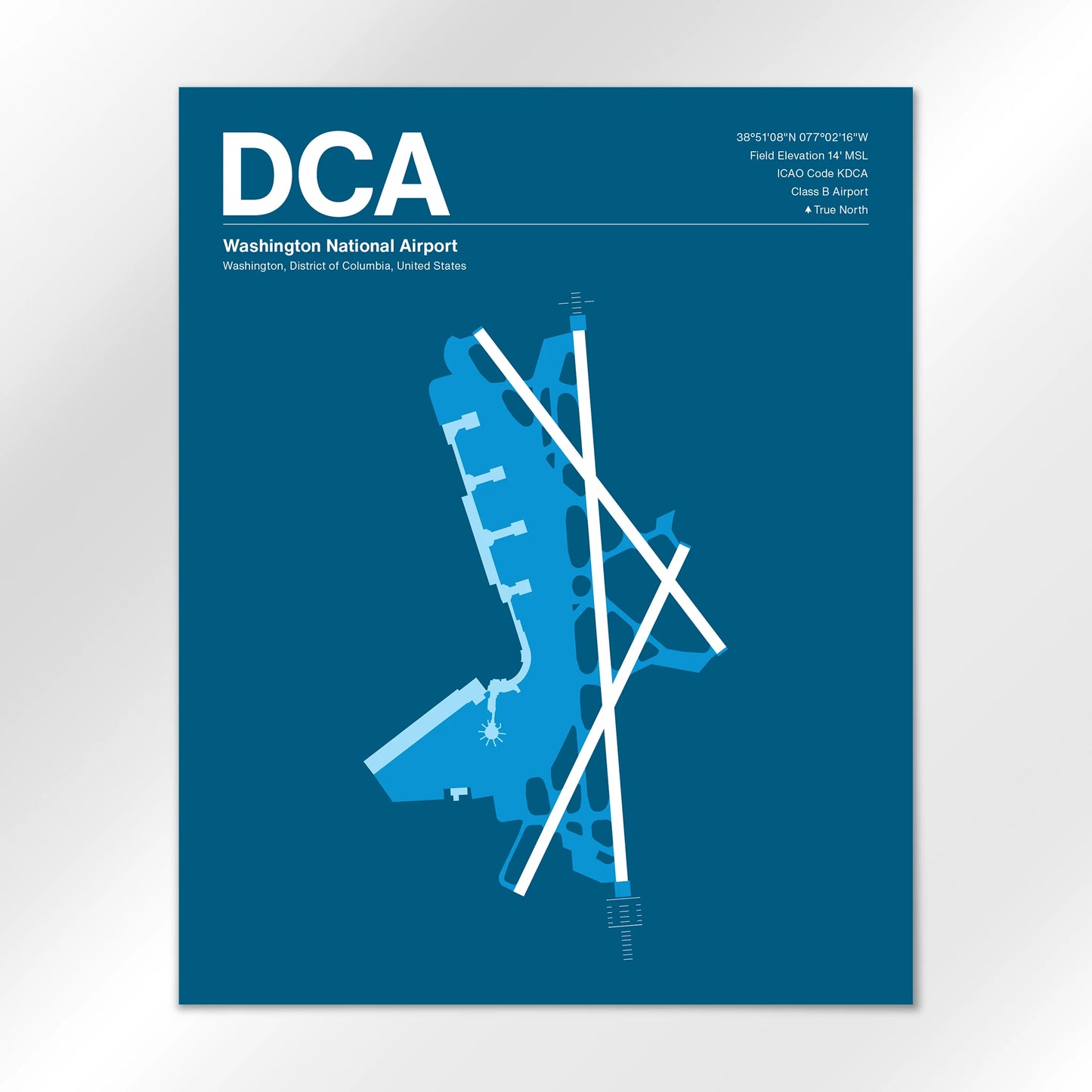 DCA | Washington - Skyline Blue - 16×20" - No Frame