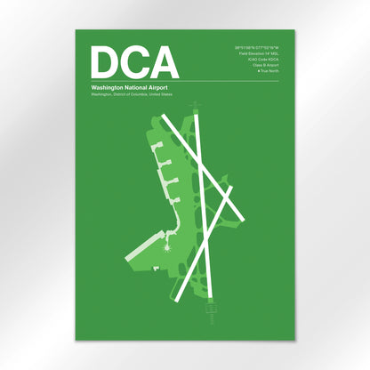 DCA | Washington - Overland Green - A2 - No Frame