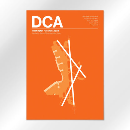DCA | Washington - Sunset Orange - A1 - No Frame