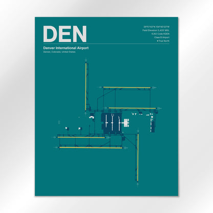 DEN | Denver - Mid - Century Moss - 16×20" - No Frame