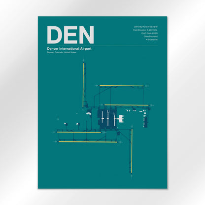 DEN | Denver - Mid - Century Moss - 18×24" - No Frame