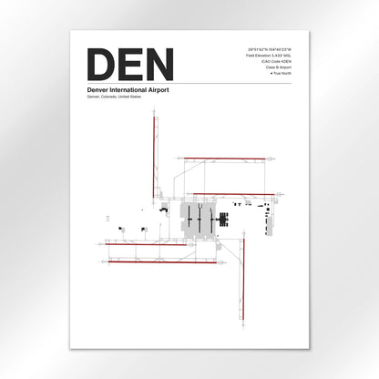 DEN | Denver - Mid - Century Modern - 18×24" - No Frame
