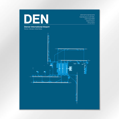 DEN | Denver - Skyline Blue - 16×20" - No Frame