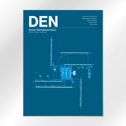 DEN | Denver - Skyline Blue - 18×24" - No Frame