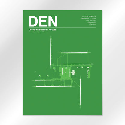 DEN | Denver - Overland Green - 18×24" - No Frame
