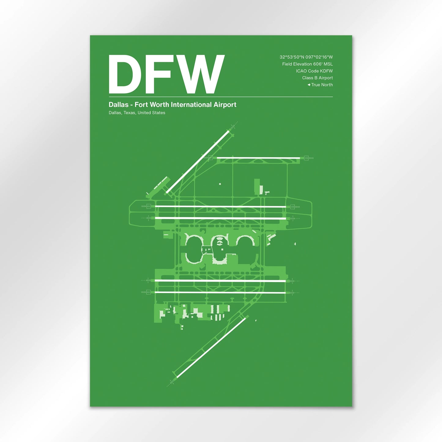 DFW | Dallas - Overland Green - A1 - No Frame