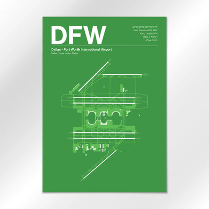 DFW | Dallas - Overland Green - A3 - No Frame