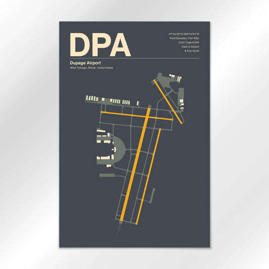 DPA | West Chicago - Mid - Century Slate - 12×18" - No Frame