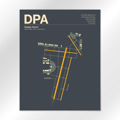 DPA | West Chicago - Mid - Century Slate - 16×20" - No Frame