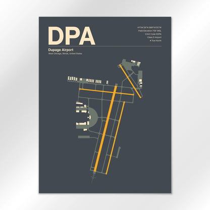 DPA | West Chicago - Mid - Century Slate - 18×24" - No Frame