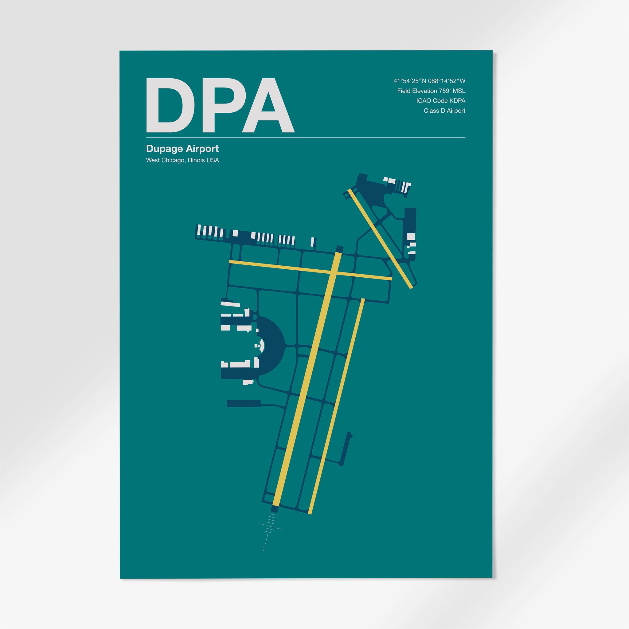 DPA | DuPage - 24×36" - Mid - Century Moss - No Frame