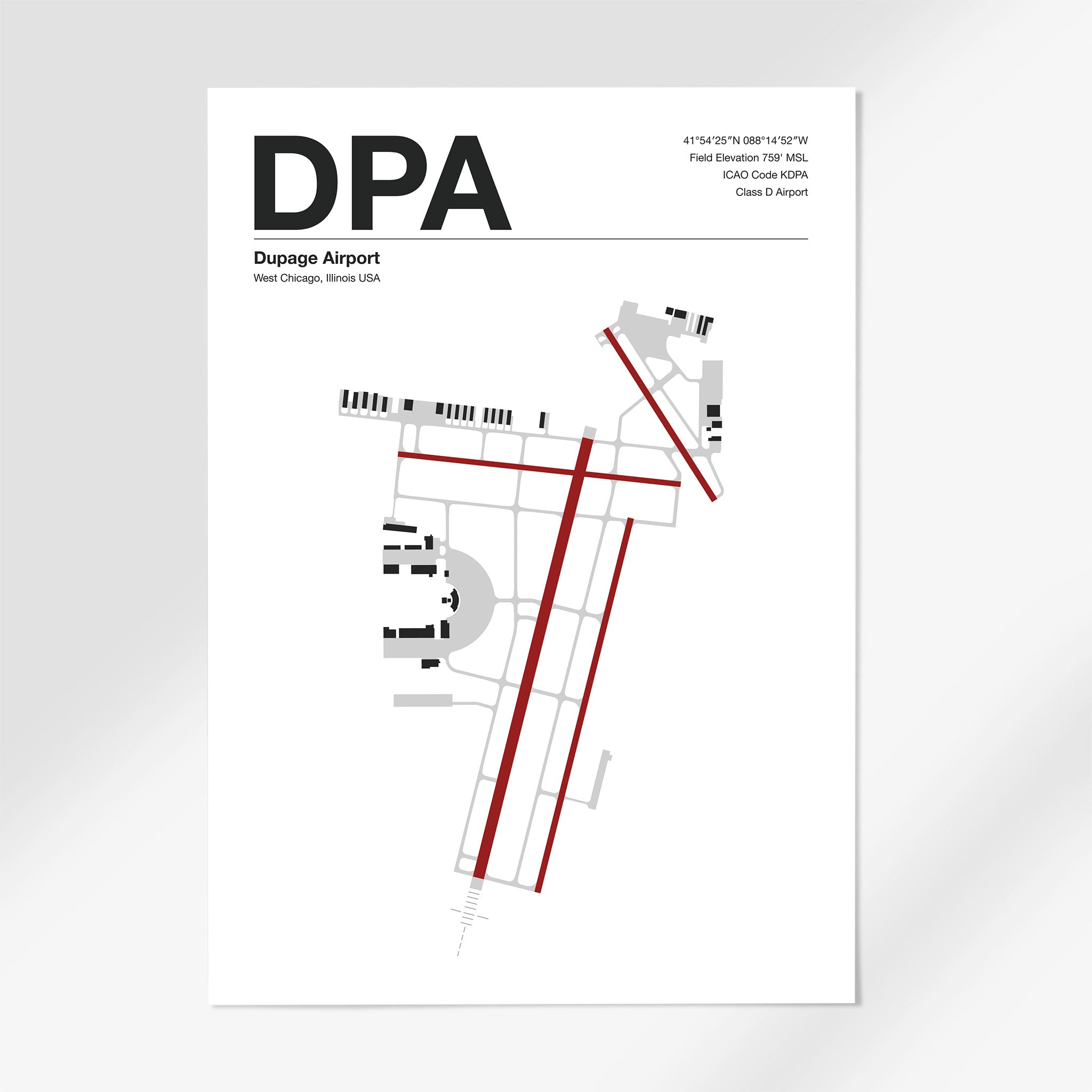 DPA | DuPage - 24×36" - Mid - Century Modern - No Frame