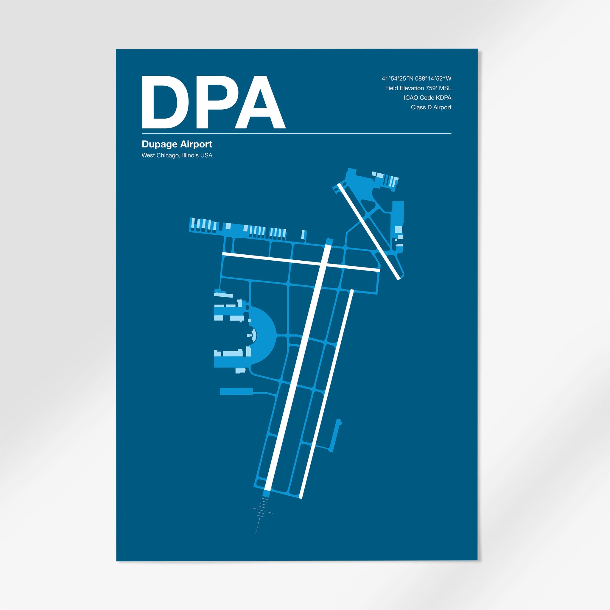 DPA | DuPage - 24×36" - Skyline Blue - No Frame