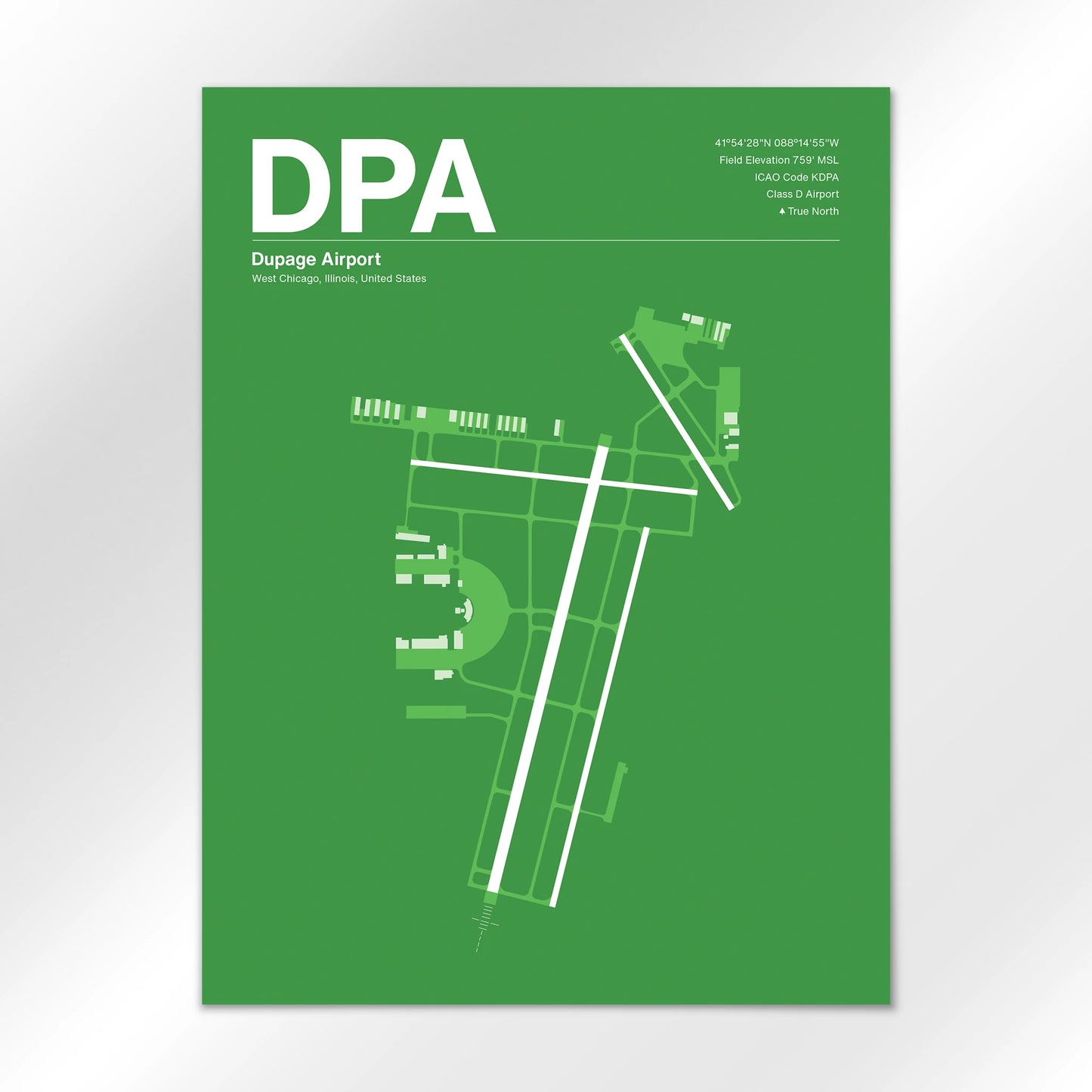 DPA | West Chicago - Overland Green - 18×24" - No Frame