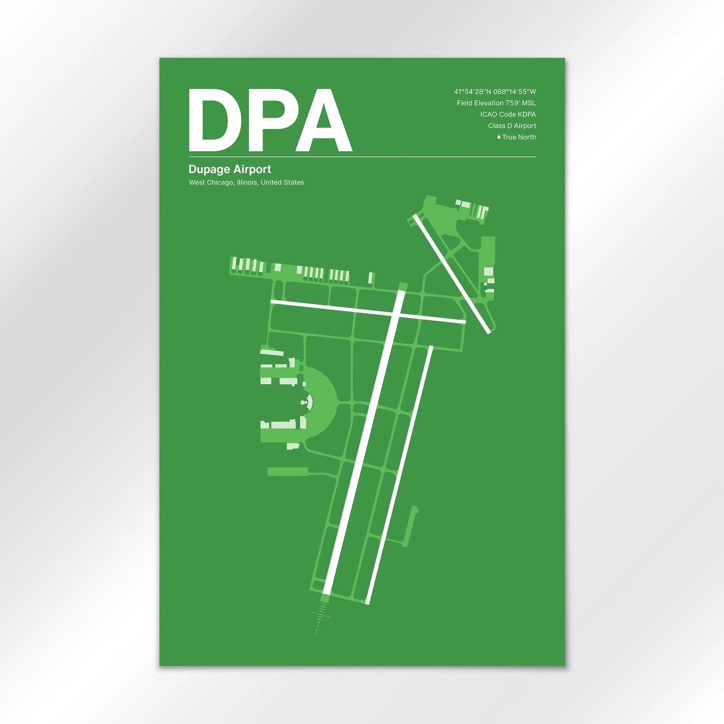 DPA | West Chicago - Overland Green - 24×36" - No Frame