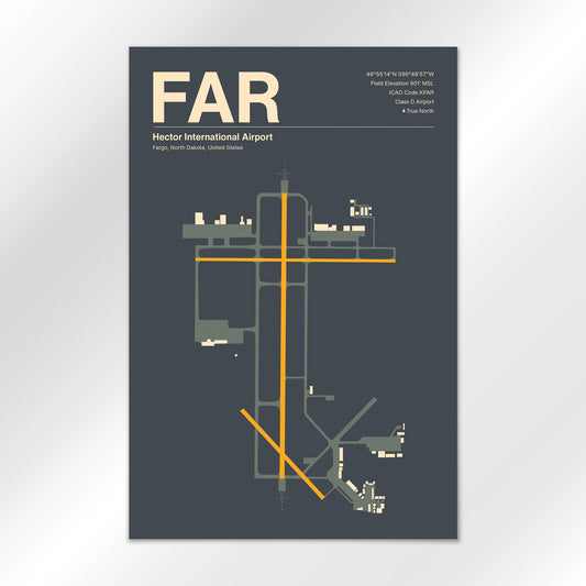 FAR | Fargo - Mid - Century Slate - 12×18" - No Frame