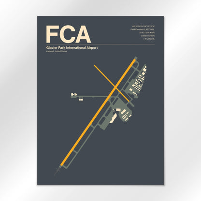 FCA Airport Diagram