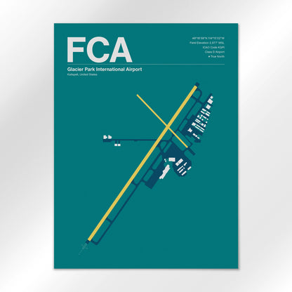 FCA Airport Diagram