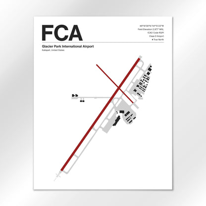 FCA Airport Diagram