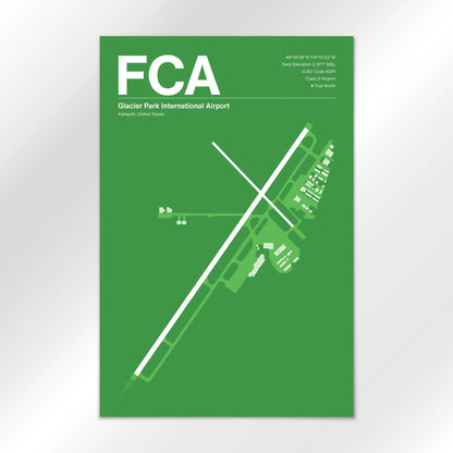 FCA Airport Diagram