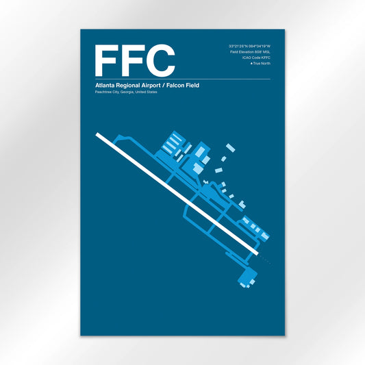 FFC | Peachtree City - Skyline Blue - 12×18" - No Frame