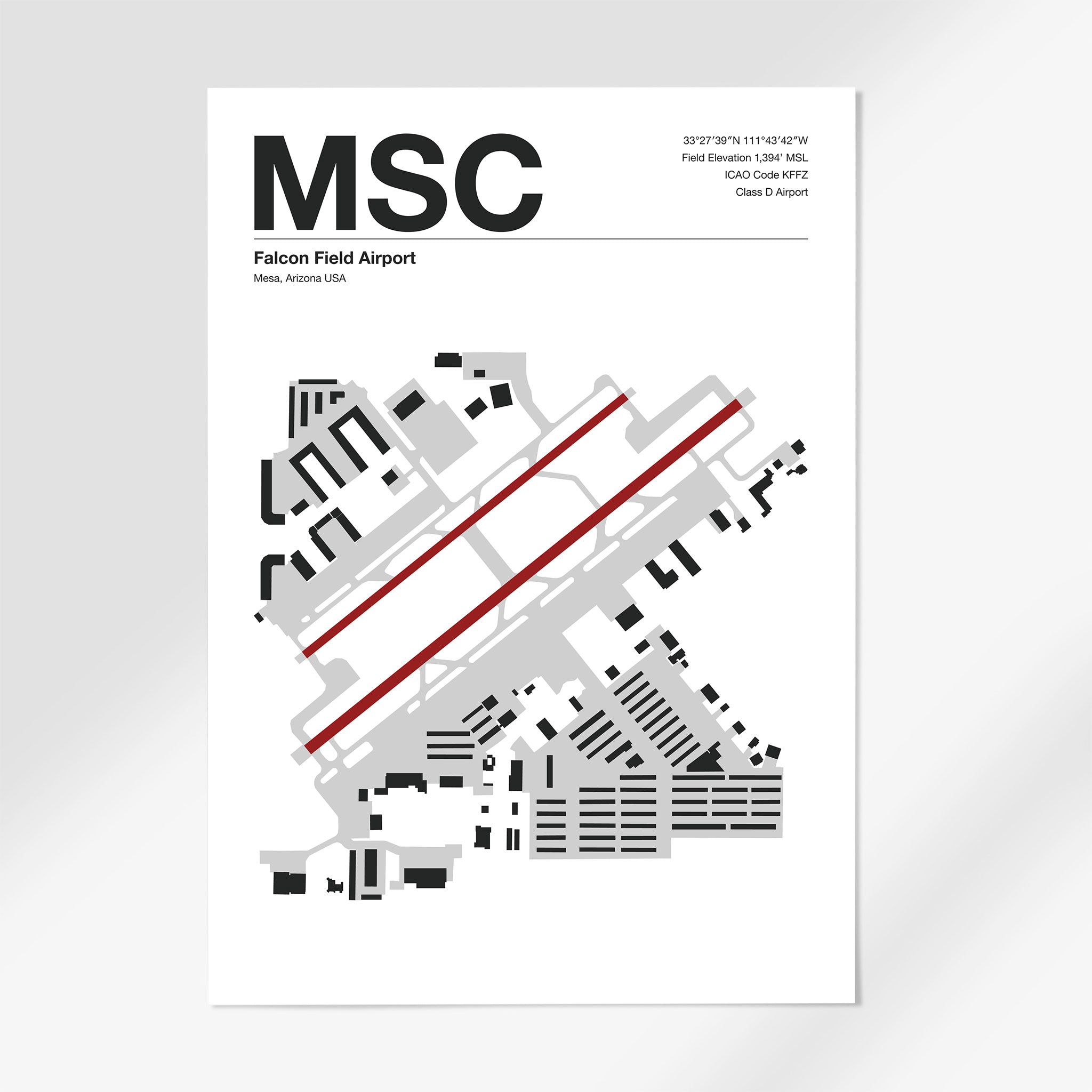 MSC | Mesa - 24×36" - Mid - Century Modern - No Frame