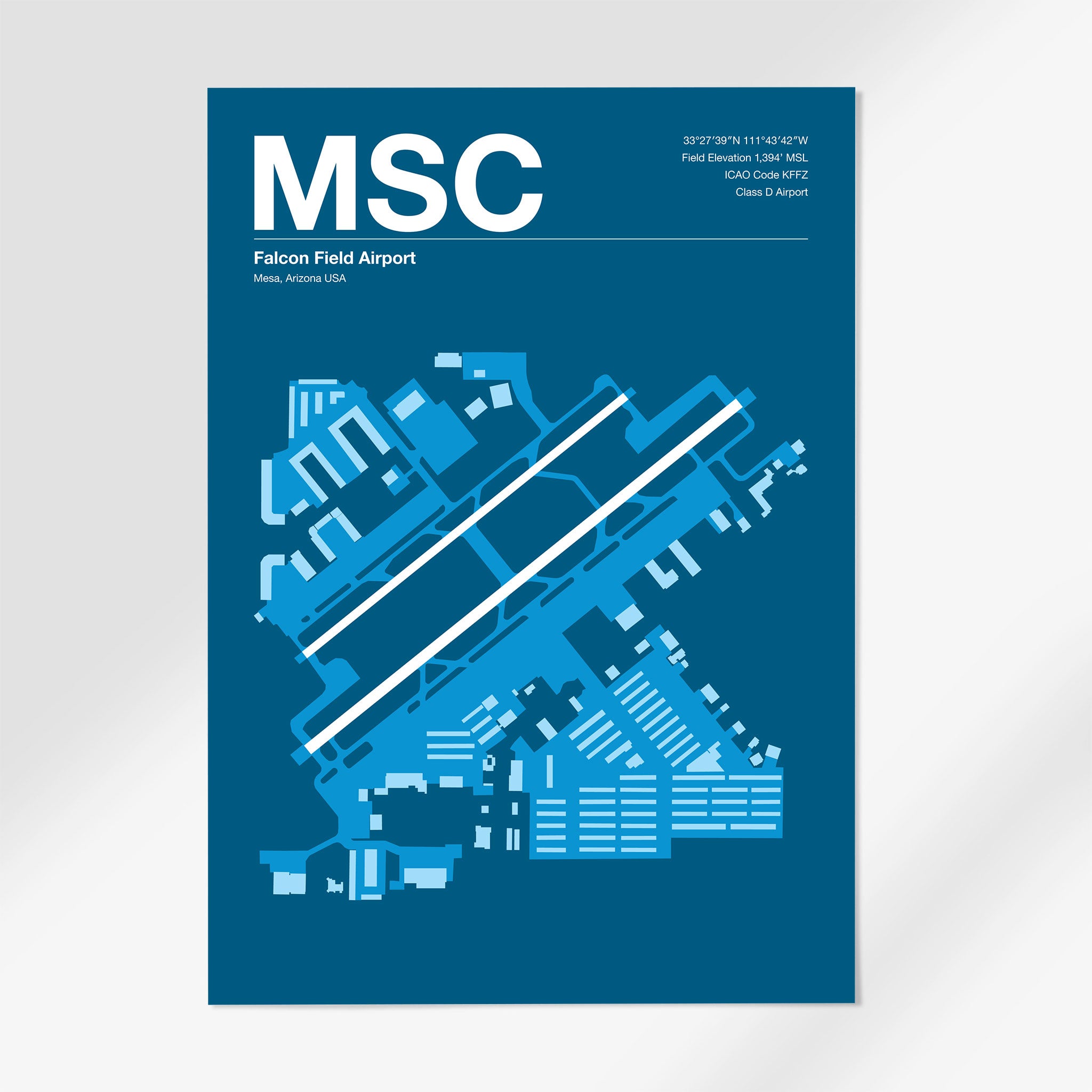 MSC | Mesa - 24×36" - Skyline Blue - No Frame