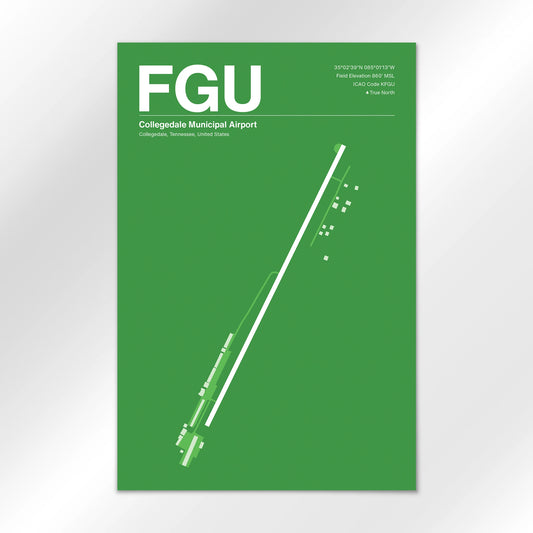 FGU | Collegedale - Overland Green - 12×18" - No Frame
