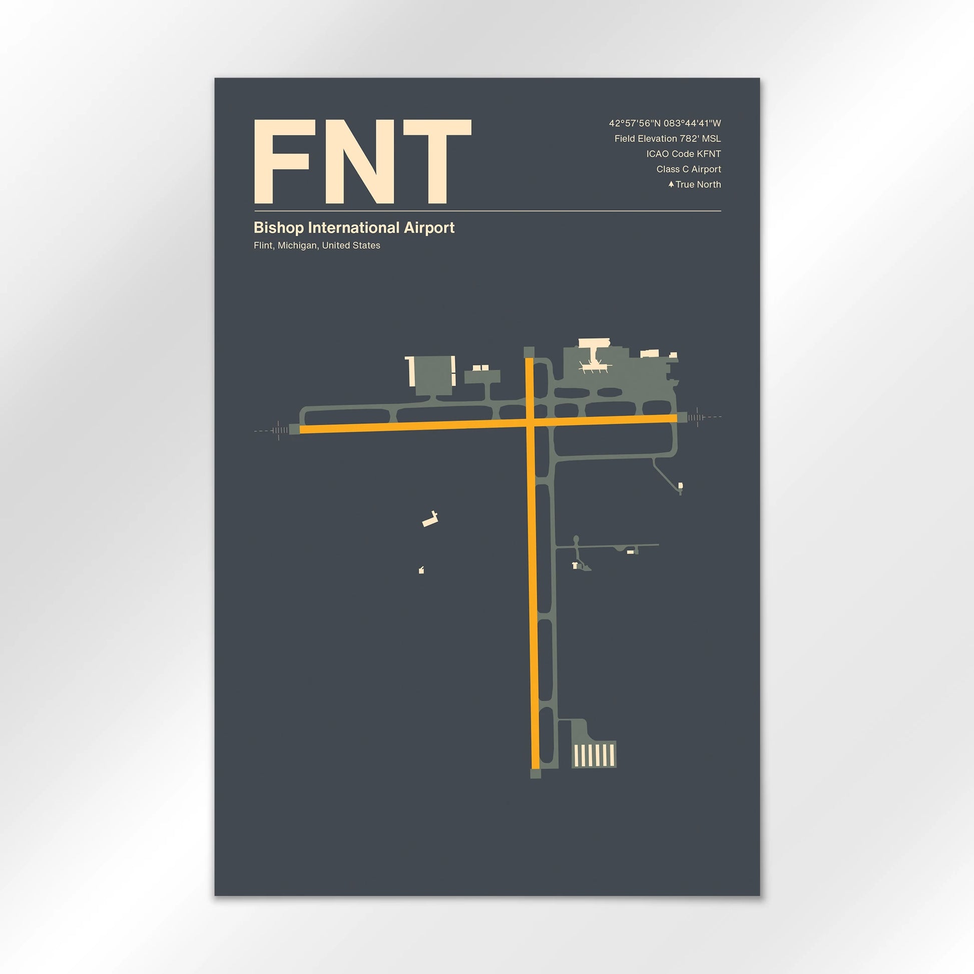 FNT Airport Diagram