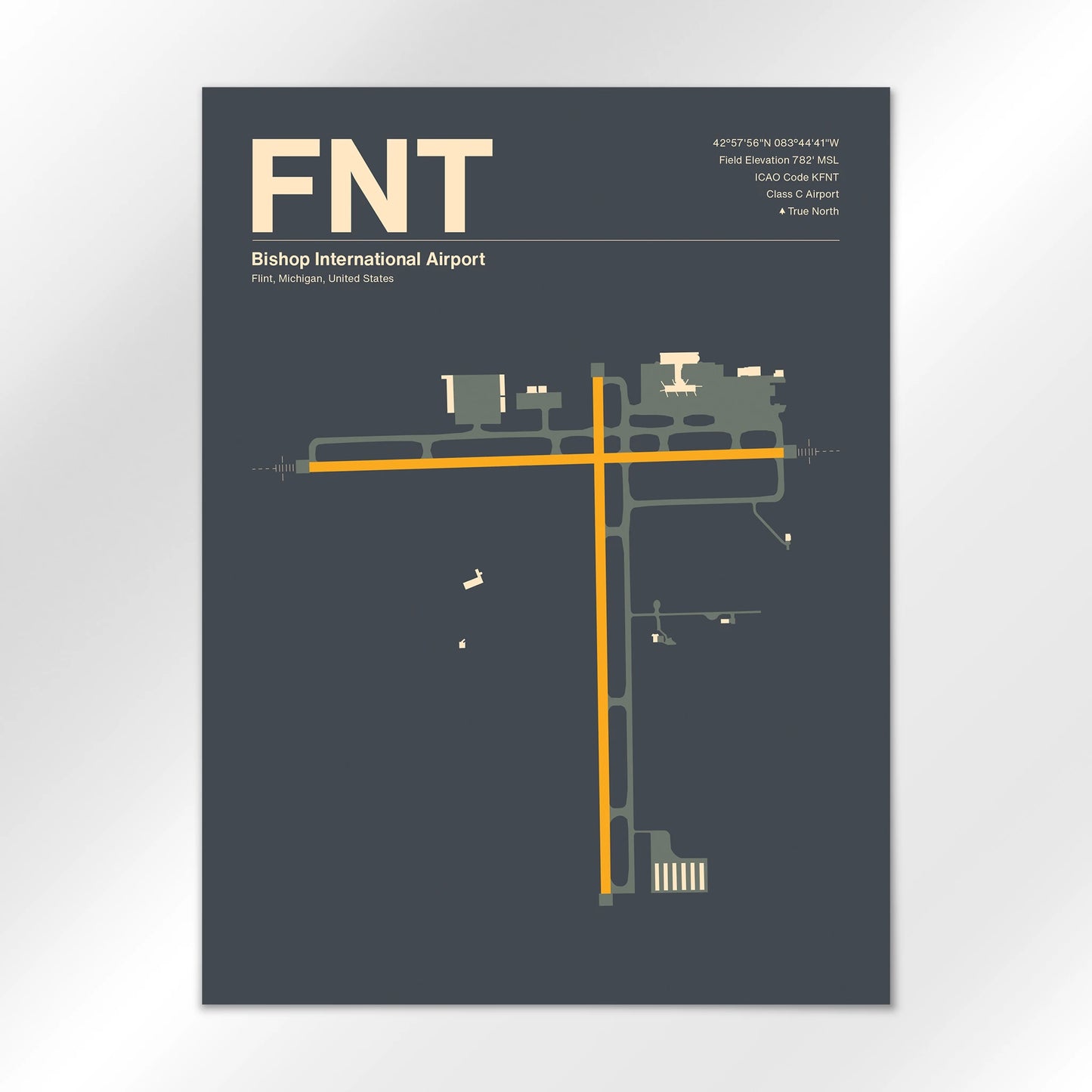 FNT Airport Diagram