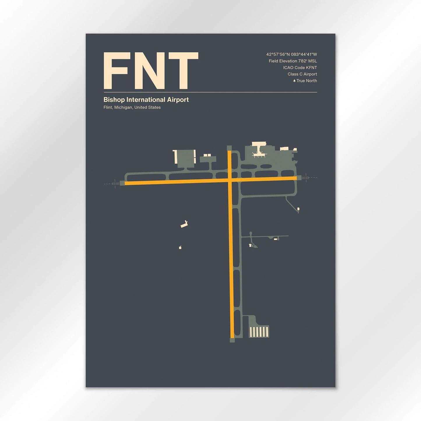 FNT Airport Diagram