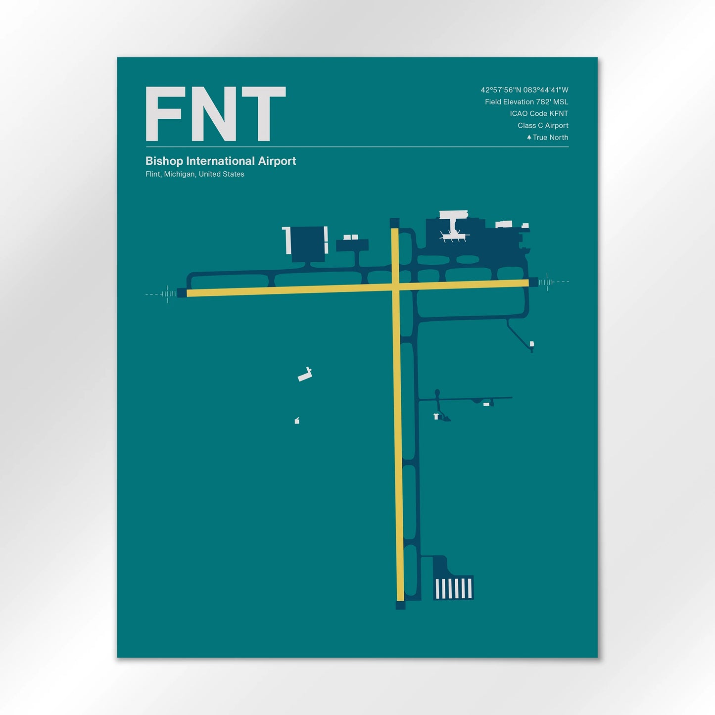 FNT Airport Diagram