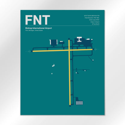 FNT Airport Diagram