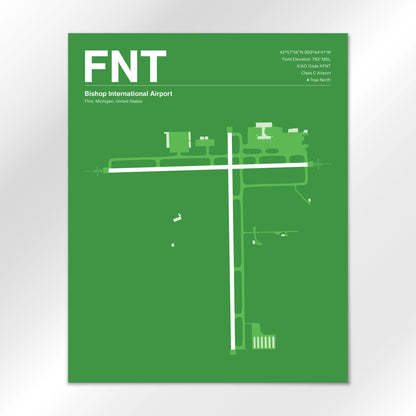 FNT Airport Diagram