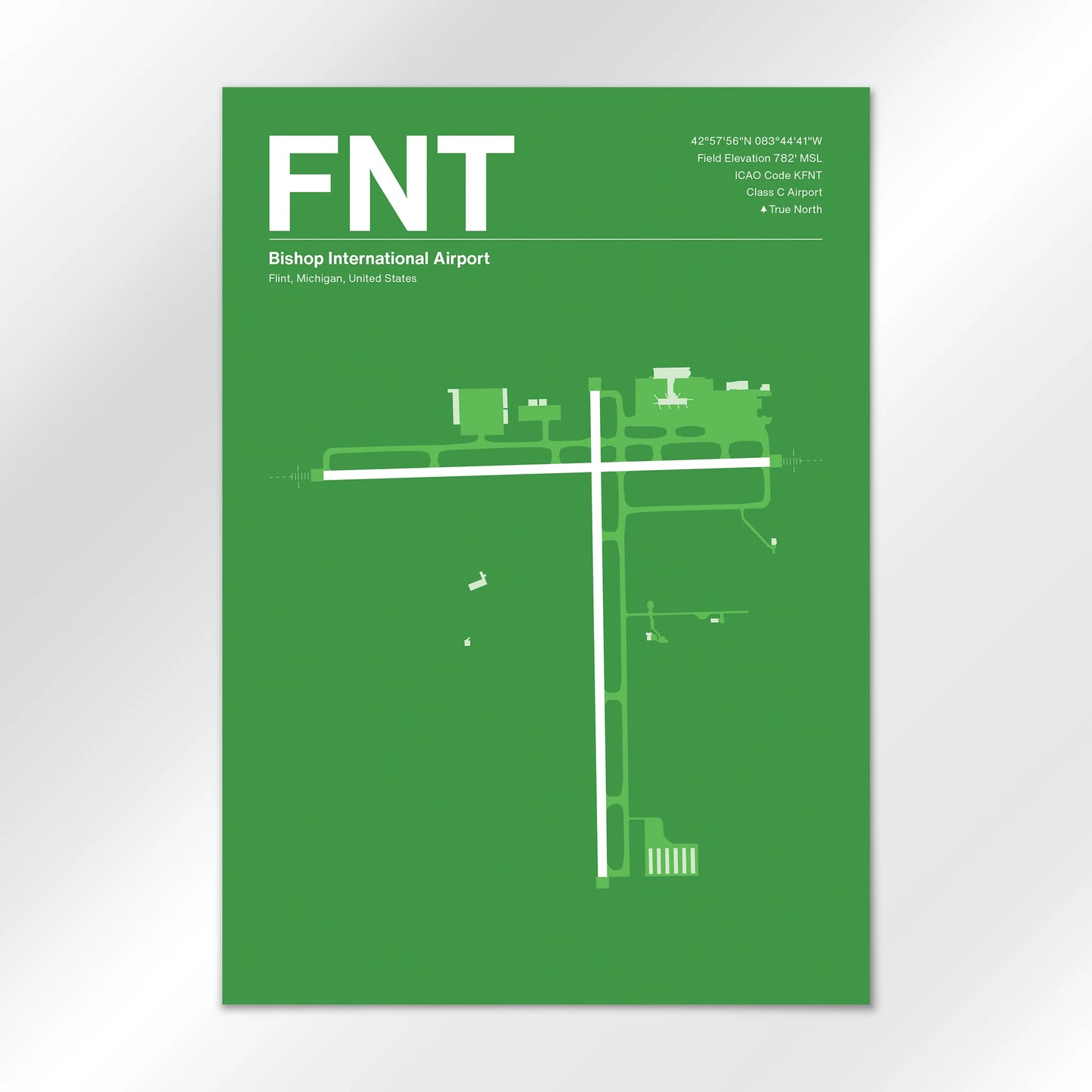FNT Airport Diagram