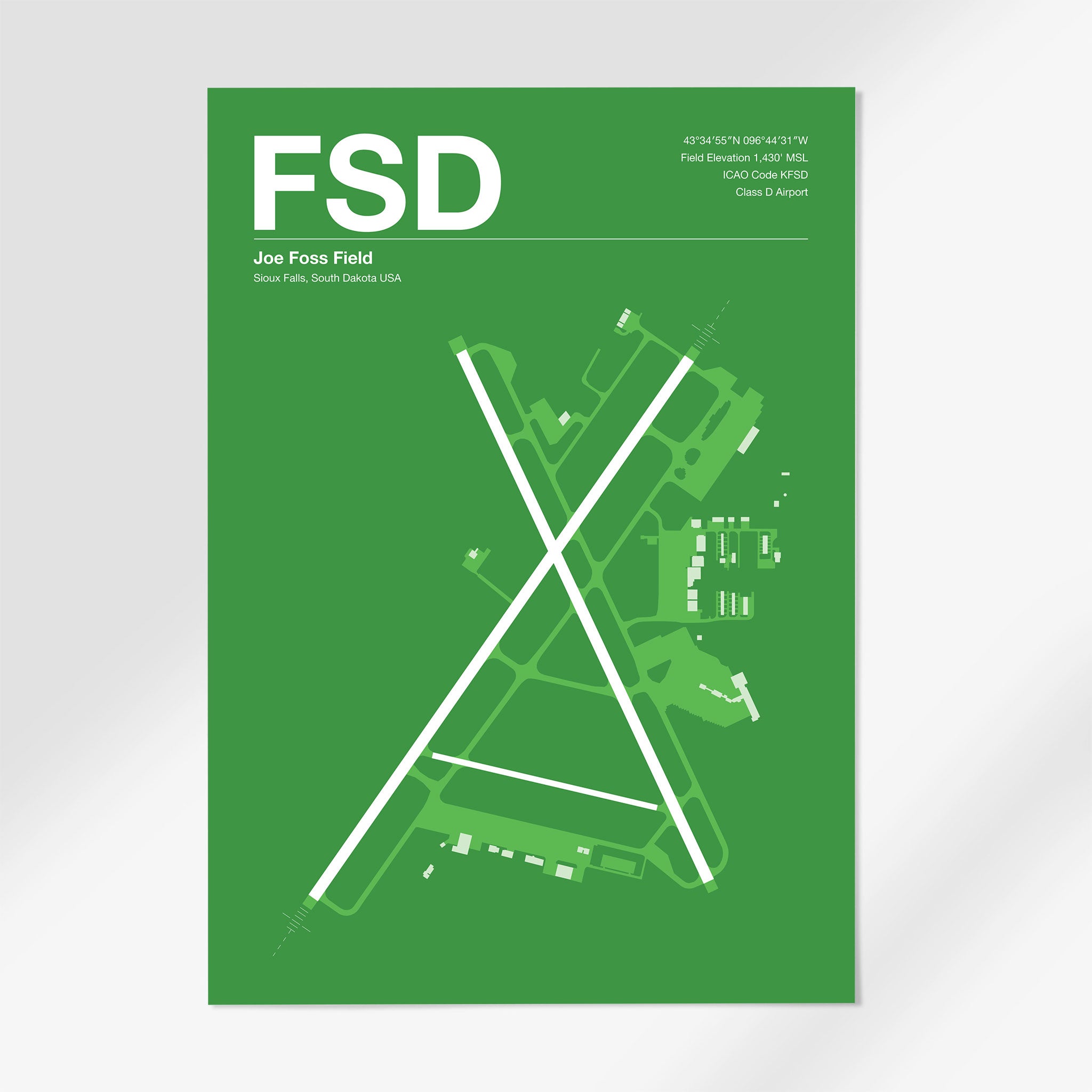 FSD | Sioux Falls - 12×18" - Overland Green - No Frame