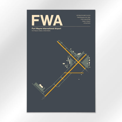 FWA Airport Diagram