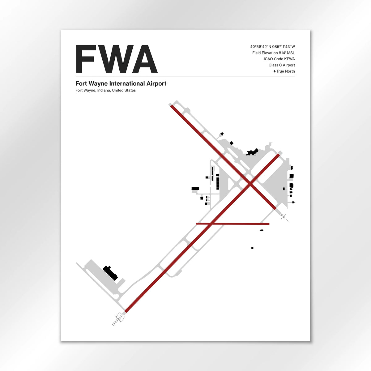 FWA Airport Diagram