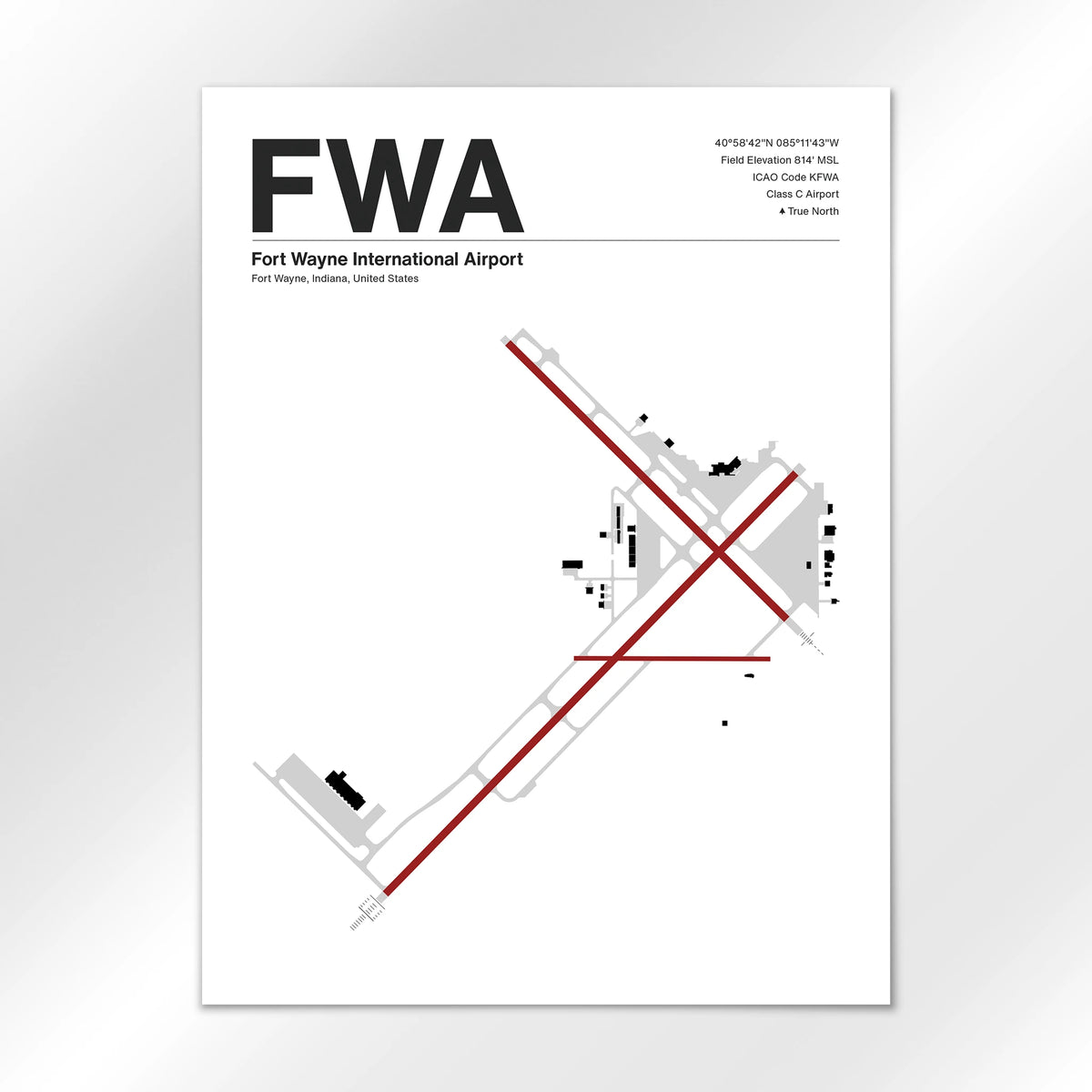 FWA Airport Diagram