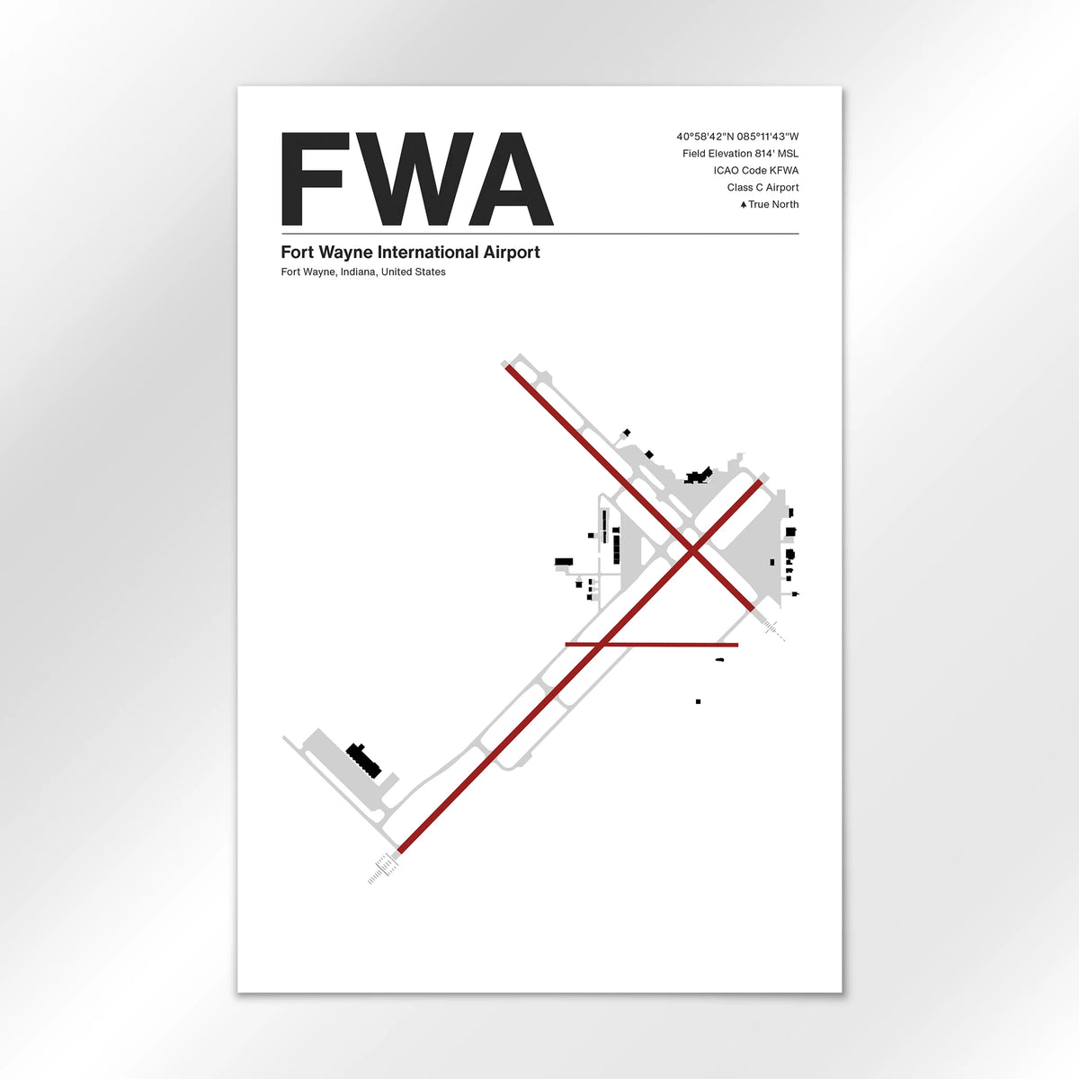 FWA Airport Diagram