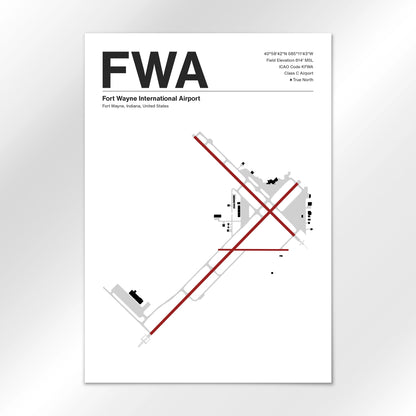 FWA Airport Diagram