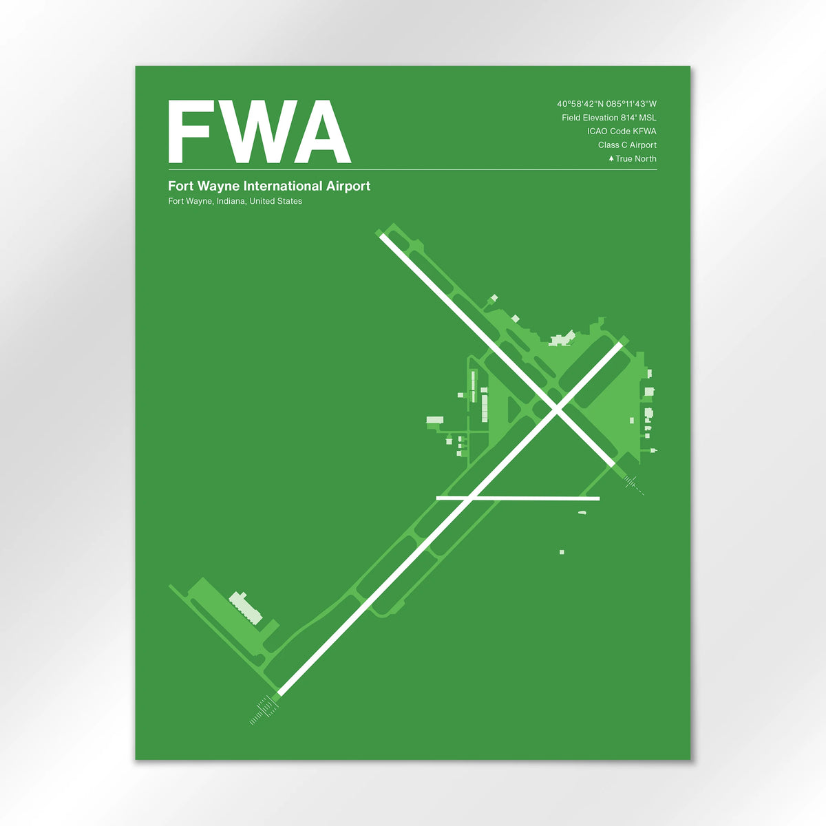 FWA Airport Diagram