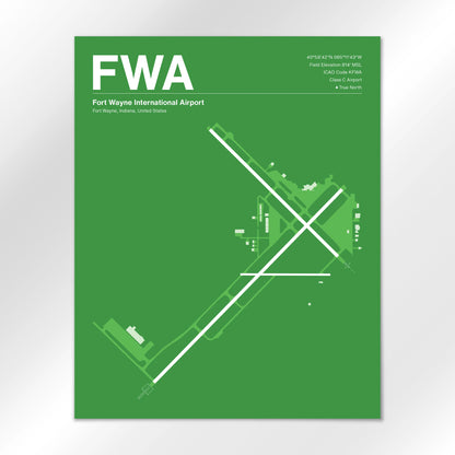 FWA Airport Diagram